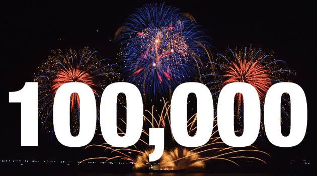 100,000!